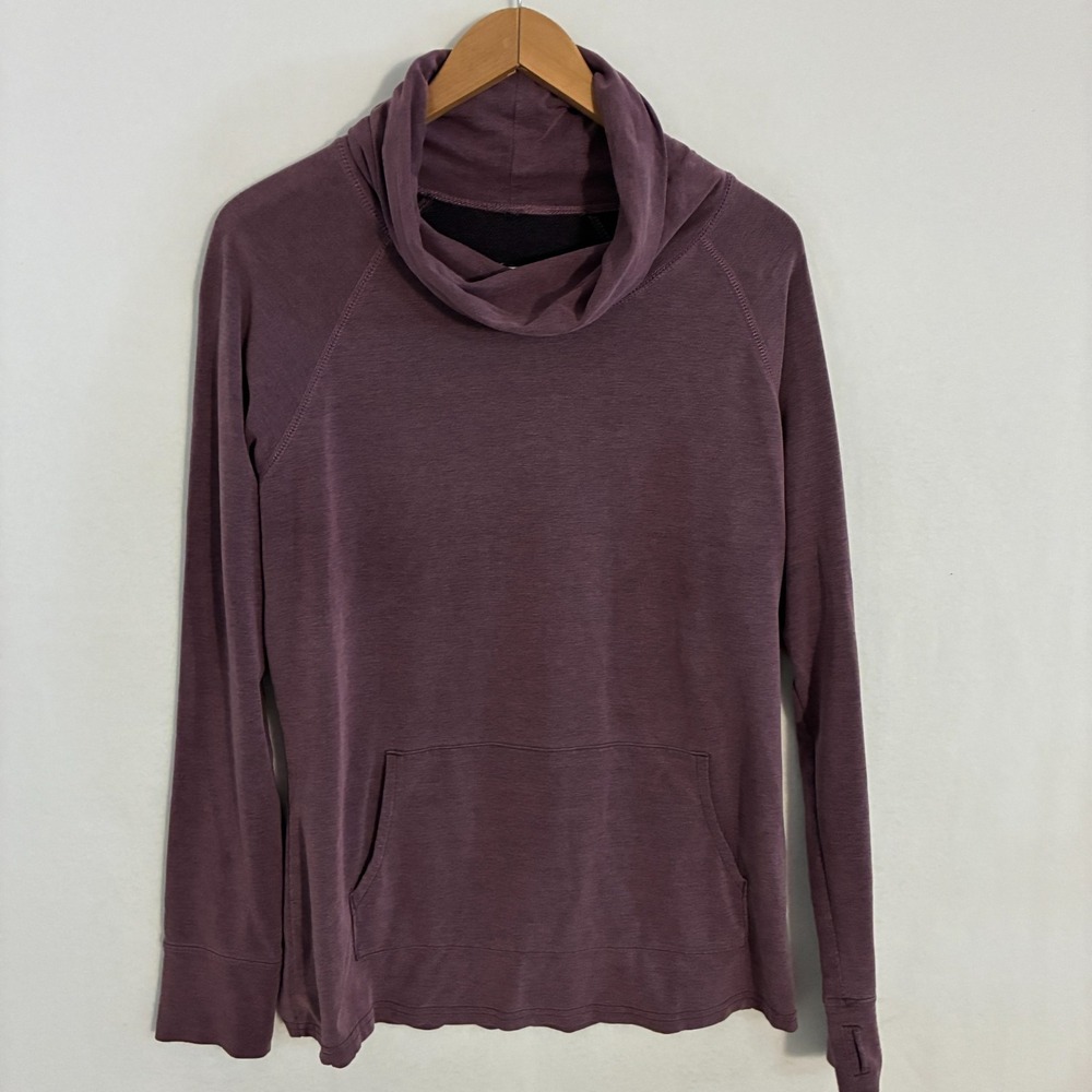 KUHL Alea Sweatshirt Fits Womens M Purple Cowl Neck Gorpcore Hiking Pullover